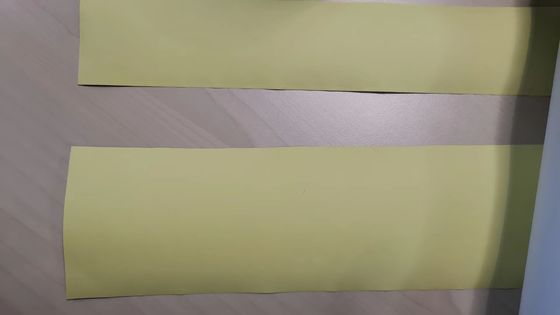 Nastro in lamina di alluminio impermeabile con carta a rilascio di colore giallo in silicone a rilascio facile