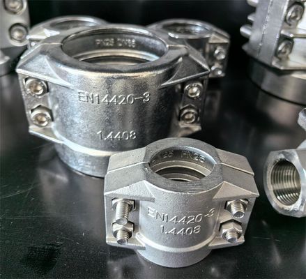 Acciaio inossidabile Precision Investment Casting hose fitted with safety clamps