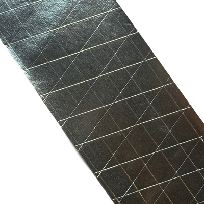 Nastro FSK di alta qualità/Nastro con rete e lamina con adesivo resina-gomma - Rete a 3 vie - 170 micron per isolamento HVAC e sigillatura industriale