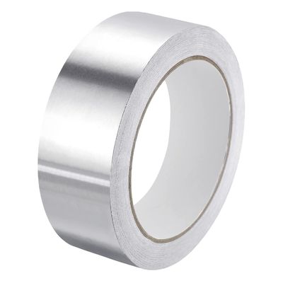Nastro in alluminio di alta qualità con adesivo acrilico a solvente, spessore 80um, per applicazioni generiche di fissaggio, riparazione, sigillatura e mascheratura