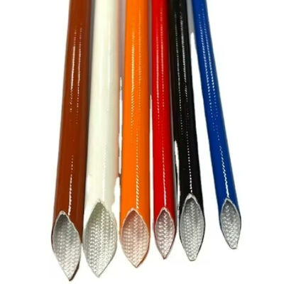 Manica isolante in fibra di vetro verniciata in silicone con diametro esterno da 0,5 a 25 mm