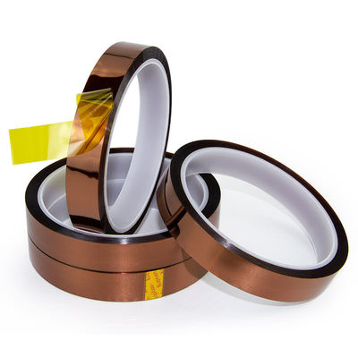 RoHS Compliant 55um~70um Polyimide Film Tape Pressure Sensitive Silicone Adhesive
